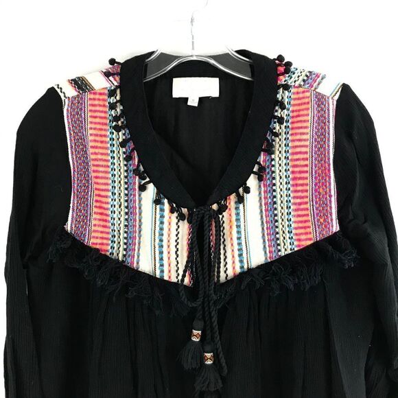 RAHI CALI embroidered fringe crinkle jacket - Picture 3 of 12